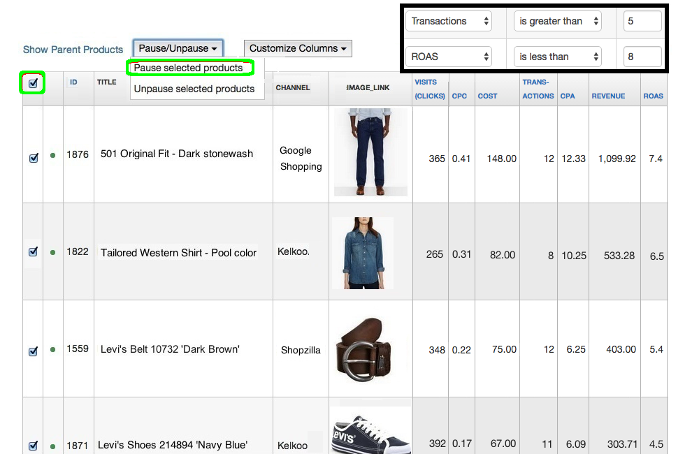 datafeedwatch-analytics-costo-de-datos-eliminar-filtro-no-rentable