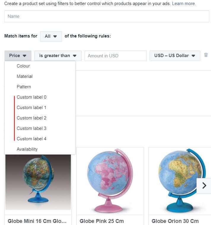 facebook_filtros_de_productos_etiquetas_personalizadas