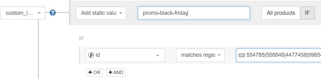 google_shopping_etiquetas_personalizadas_datafeedwatch_reglas_para_black_friday_promo