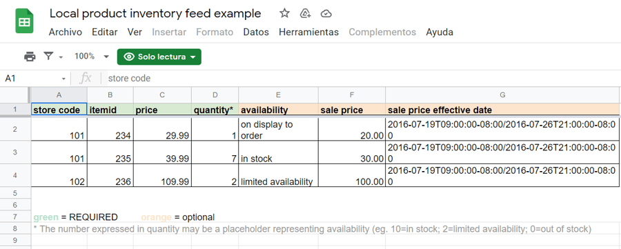 ejemplo local inventory feed