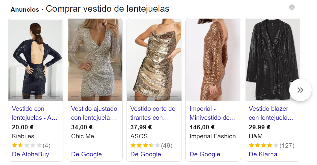 titulo de producto vestido